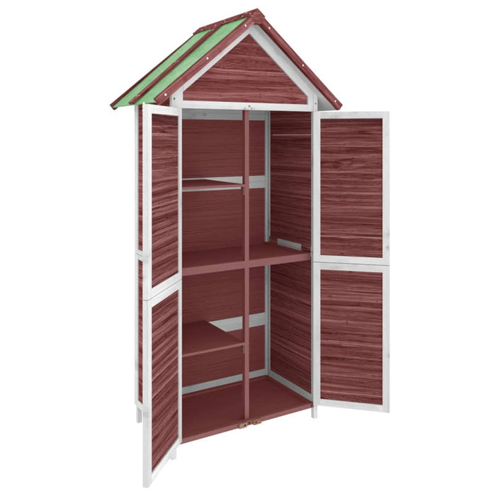 Magazie de unelte grădină cafeniu 89x52,5x175 cm lemn masiv pin WALTI