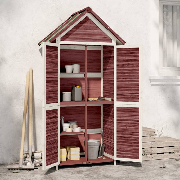Magazie de unelte grădină cafeniu 89x52,5x175 cm lemn masiv pin WALTI