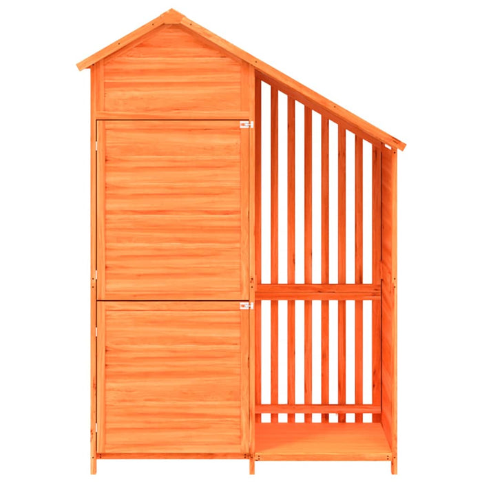 Magazie de unelte de grădină maro 120x53,5x170cm lemn masiv pin - WALTI WALTI