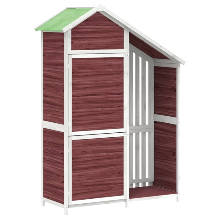 Magazie de unelte grădină cafeniu 120x53,5x170cm lemn masiv pin WALTI