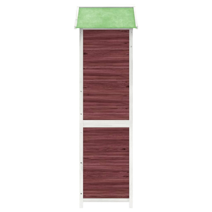 Magazie de unelte grădină cafeniu 120x53,5x170cm lemn masiv pin WALTI