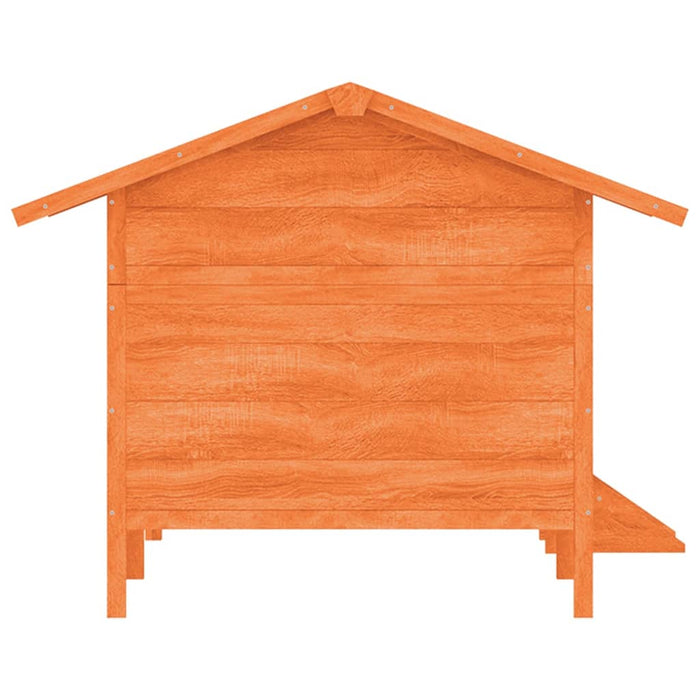 Cușcă de câine, maro, 159x120x88,5 cm, lemn masiv pin - WALTI WALTI