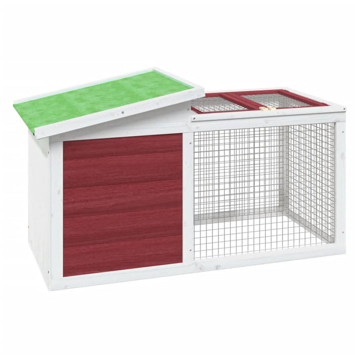 Cușcă pentru iepuri cafeniu 100,5x54x55 cm lemn masiv de pin - WALTI WALTI