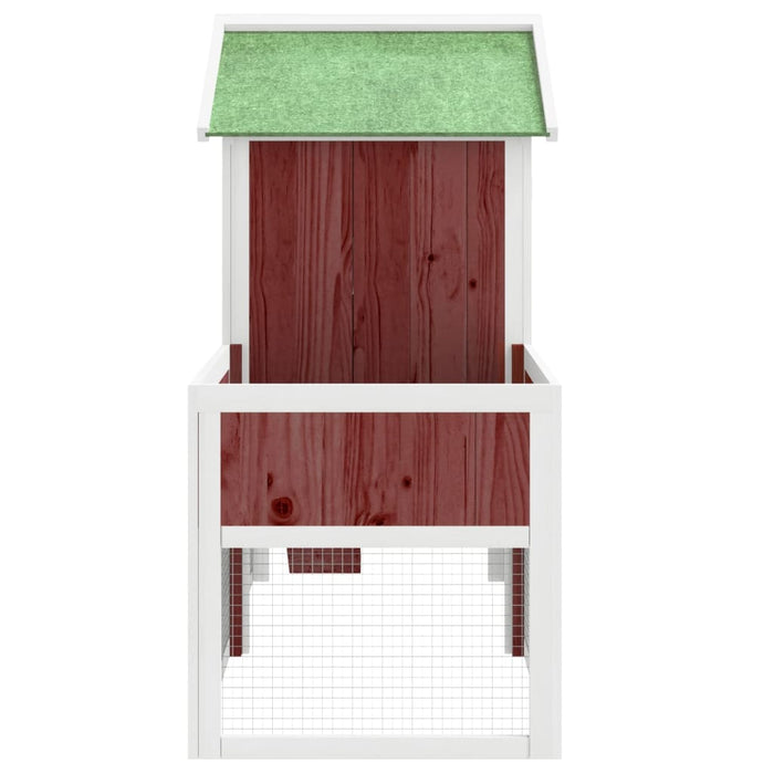Cușcă pentru iepuri cafeniu 170x63x113 cm lemn masiv de pin - WALTI WALTI
