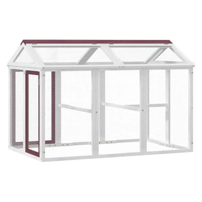 Cușcă pentru mișcare cafeniu 141x94x104 cm lemn masiv de pin - WALTI WALTI