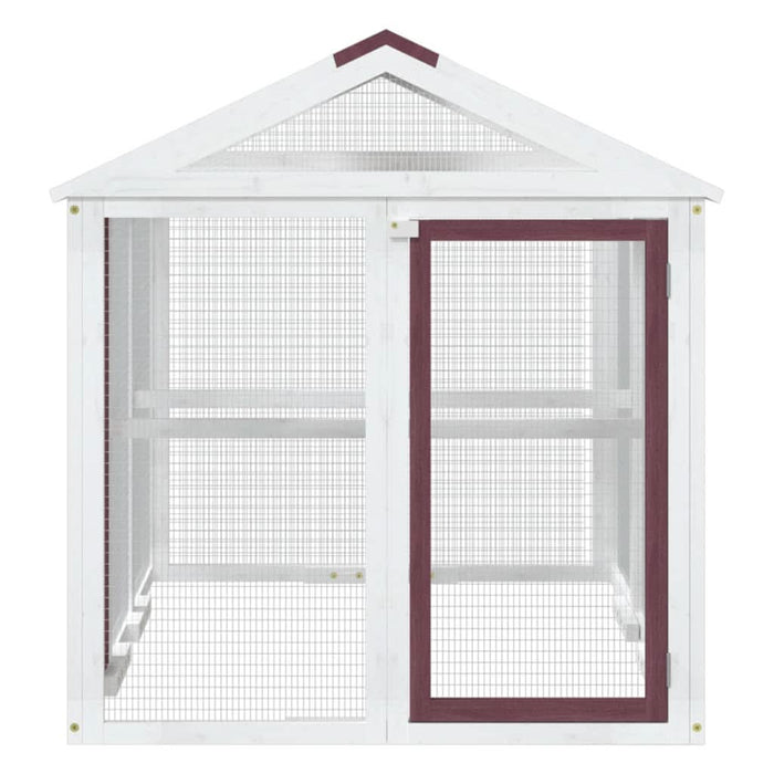 Cușcă pentru mișcare cafeniu 141x94x104 cm lemn masiv de pin - WALTI WALTI