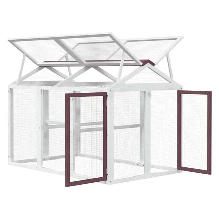 Cușcă pentru mișcare cafeniu 141x94x104 cm lemn masiv de pin - WALTI WALTI