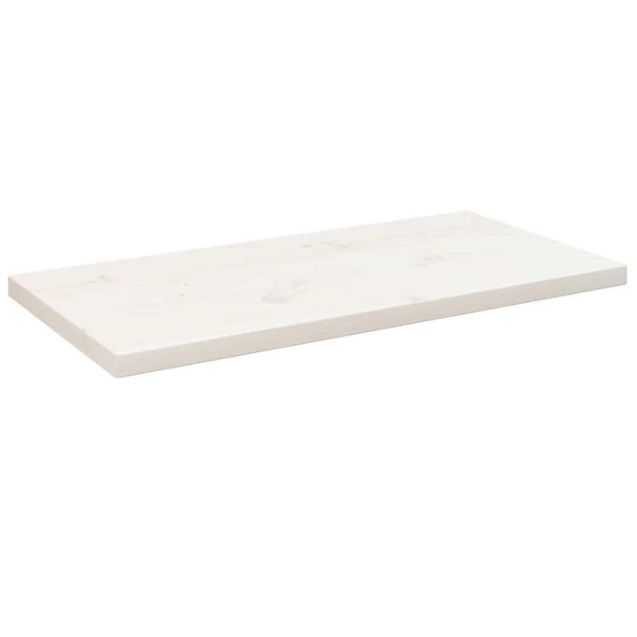 Blat de masă alb 80x40x2,5 cm lemn masiv de pin dreptunghiular - WALTI WALTI