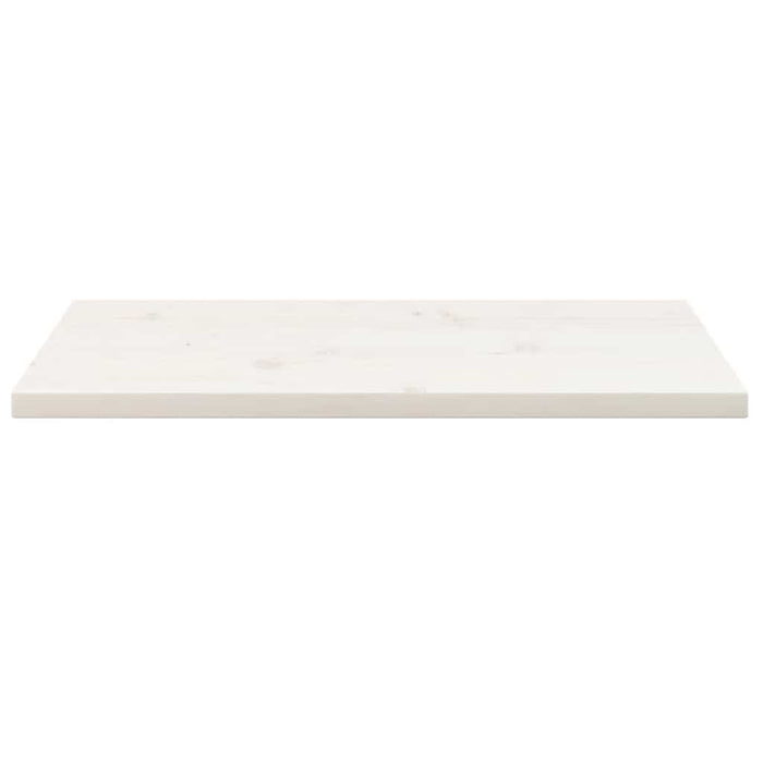 Blat de masă alb 80x40x2,5 cm lemn masiv de pin dreptunghiular - WALTI WALTI