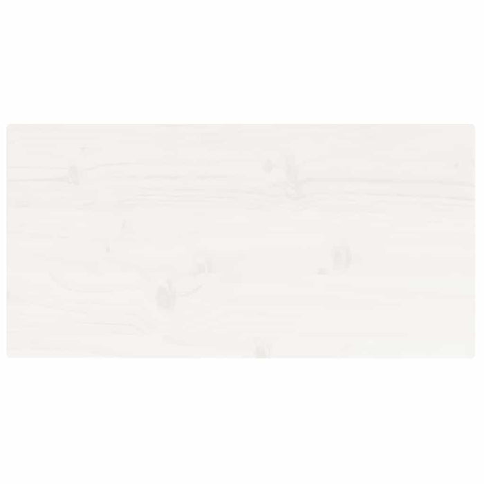 Blat de masă alb 80x40x2,5 cm lemn masiv de pin dreptunghiular - WALTI WALTI