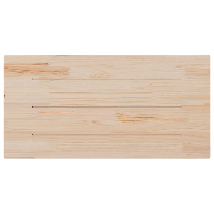 Blat de masă alb 100x50x2,5 cm lemn masiv de pin dreptunghiular - WALTI WALTI