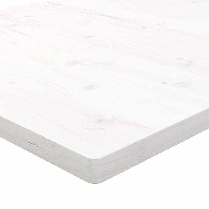 Blat de masă alb 100x50x2,5 cm lemn masiv de pin dreptunghiular - WALTI WALTI