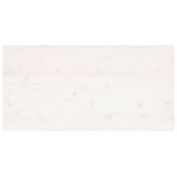 Blat de masă alb 110x55x2,5 cm lemn masiv de pin dreptunghiular - WALTI WALTI