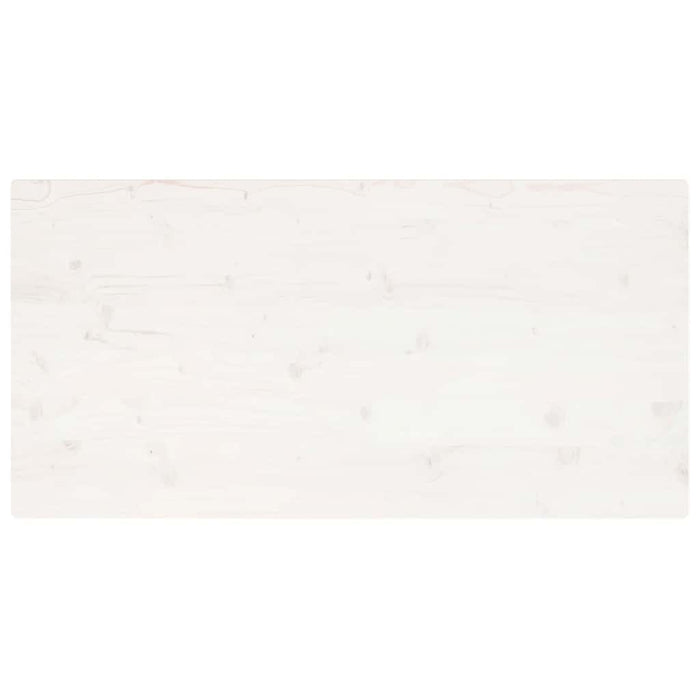 Blat de masă alb 110x60x2,5 cm lemn masiv de pin dreptunghiular - WALTI WALTI