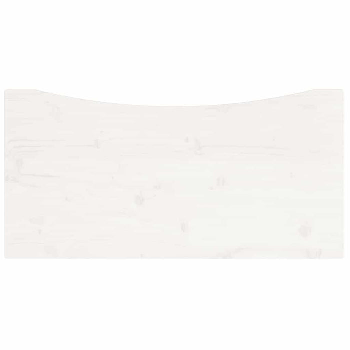 Blat de birou, alb, 80x40x2,5 cm, lemn masiv de pin - WALTI WALTI