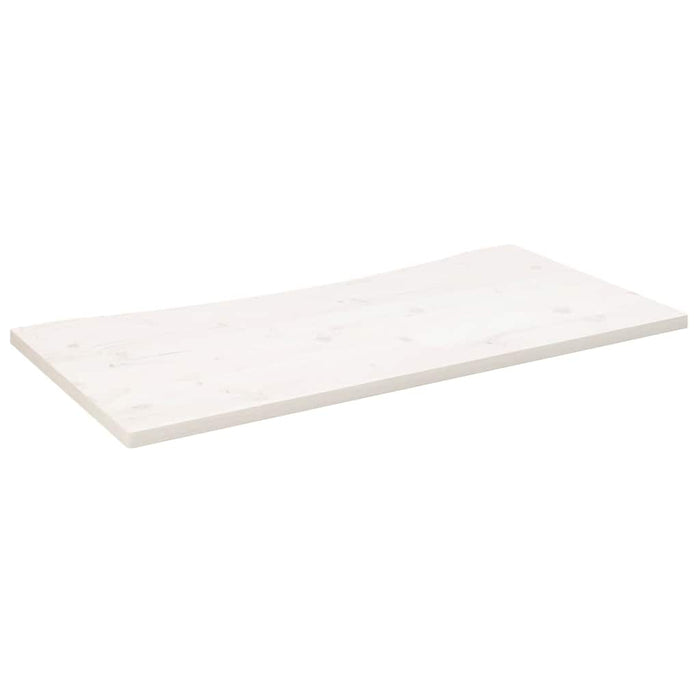 Blat de birou, alb, 100x50x2,5 cm, lemn masiv de pin - WALTI WALTI