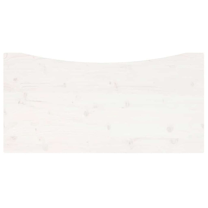 Blat de birou, alb, 100x50x2,5 cm, lemn masiv de pin - WALTI WALTI