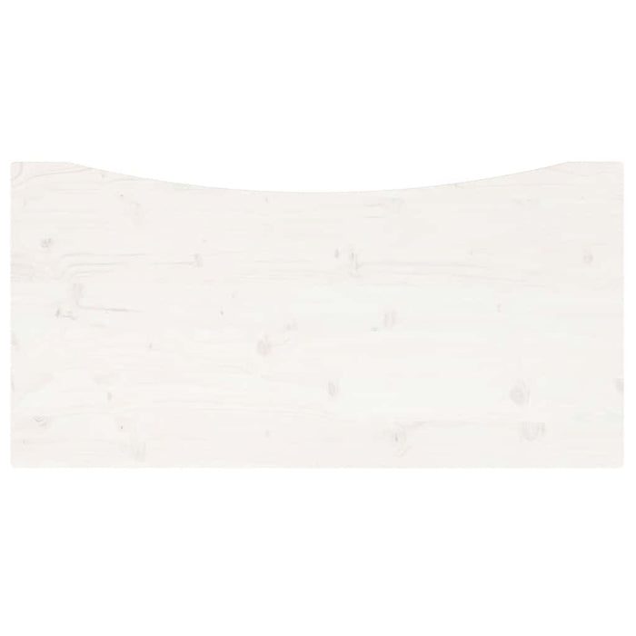 Blat de birou, alb, 110x55x2,5 cm, lemn masiv de pin - WALTI WALTI