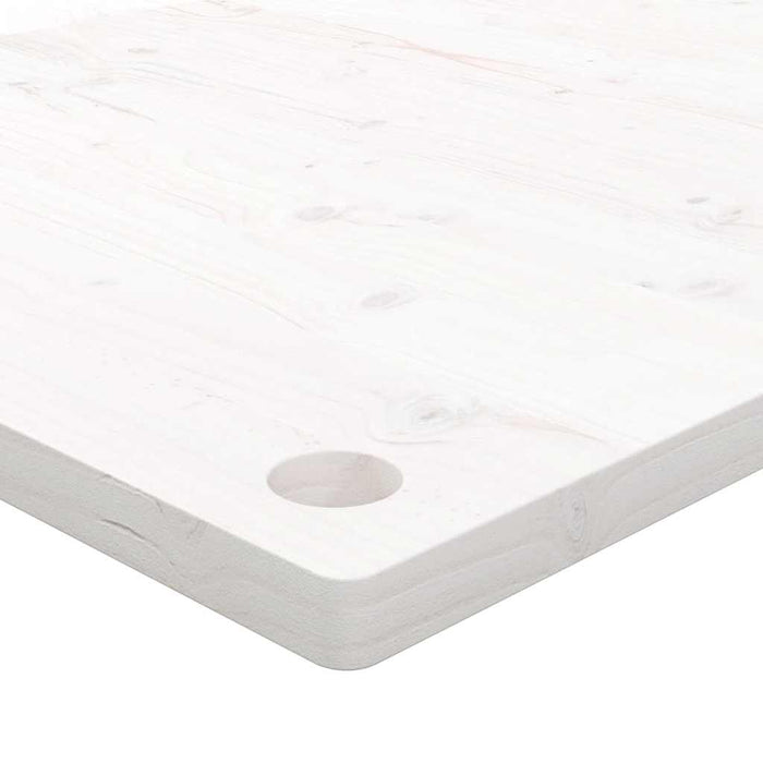 Blat de birou, alb, 80x40x2,5 cm, lemn masiv de pin - WALTI WALTI