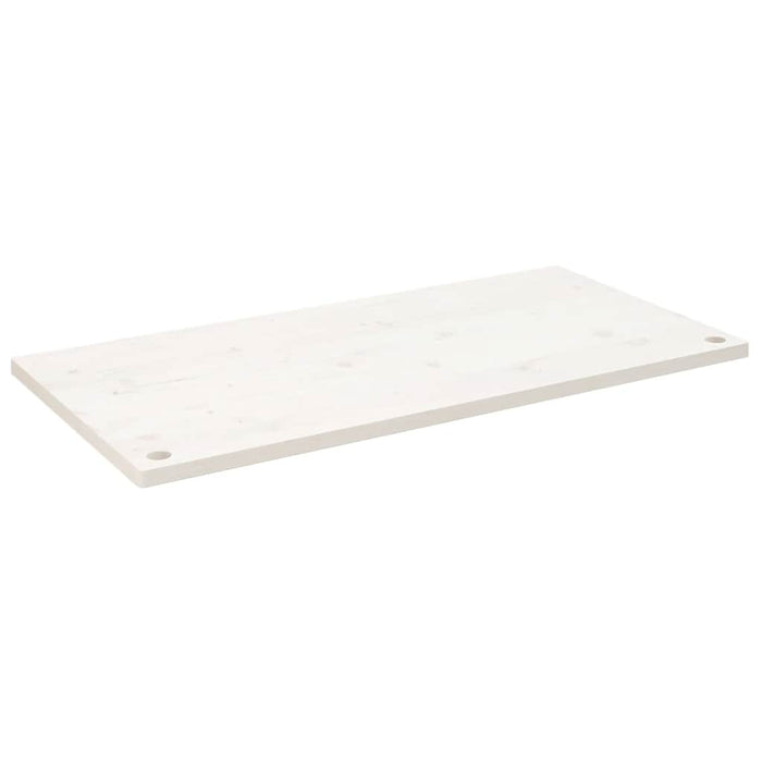 Blat de birou, alb, 100x50x2,5 cm, lemn masiv de pin - WALTI WALTI