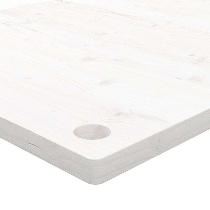 Blat de birou, alb, 100x50x2,5 cm, lemn masiv de pin - WALTI WALTI