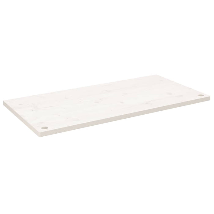Blat de birou, alb, 100x60x2,5 cm, lemn masiv de pin - WALTI WALTI