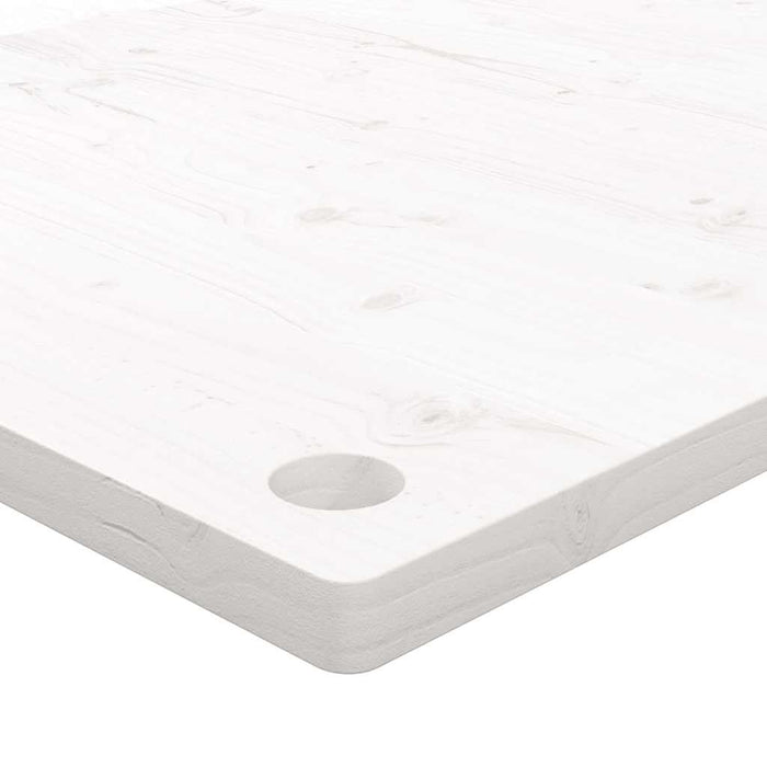 Blat de birou, alb, 100x60x2,5 cm, lemn masiv de pin - WALTI WALTI