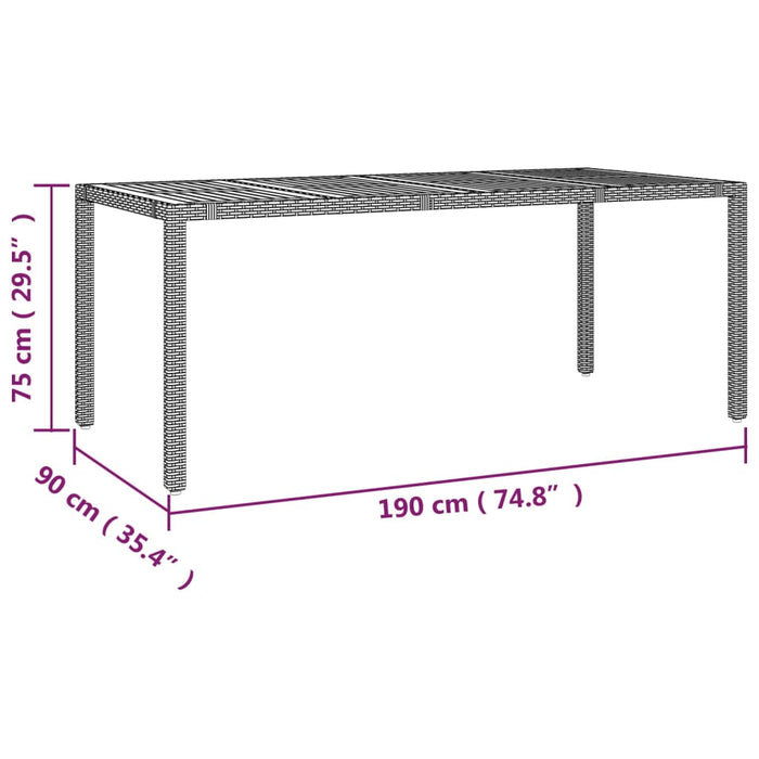 Set mobilier grădină cu perne, 9 piese, gri, poliratan - WALTI WALTI