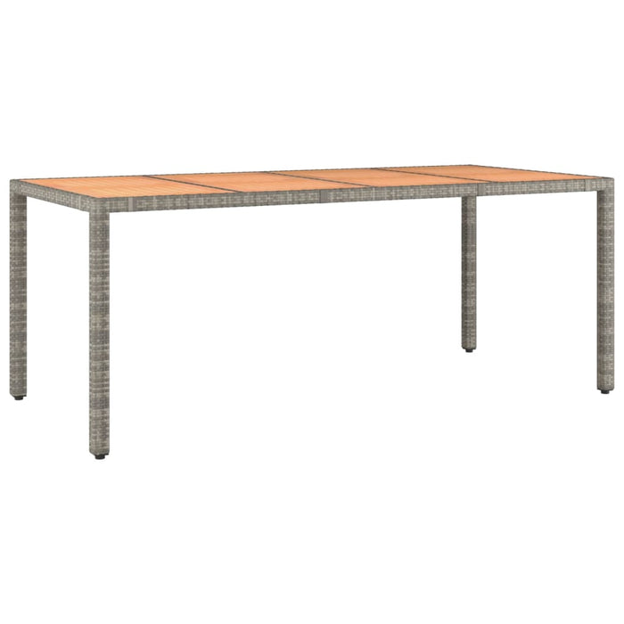 Set mobilier grădină cu perne, 9 piese, gri, poliratan - WALTI WALTI