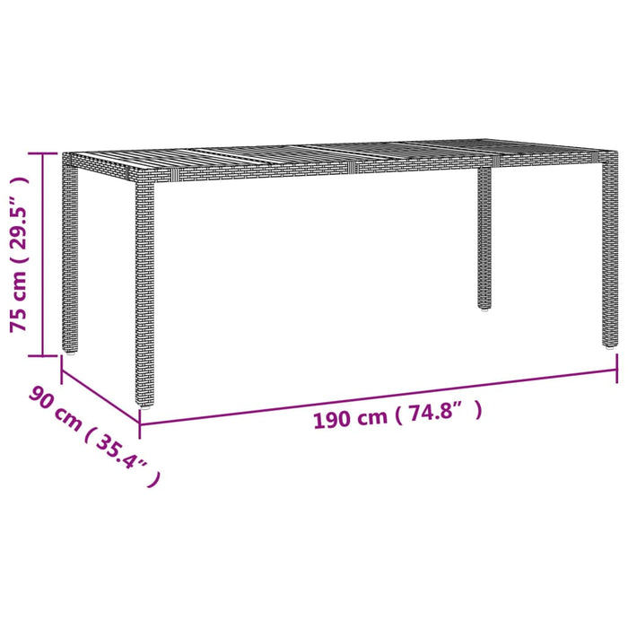 Set mobilier grădină cu perne, 9 piese, gri, poliratan - WALTI WALTI
