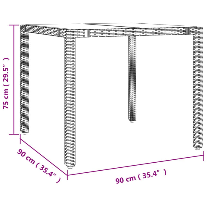 Set mobilier de grădină cu perne, 3 piese, bej, poliratan - WALTI WALTI