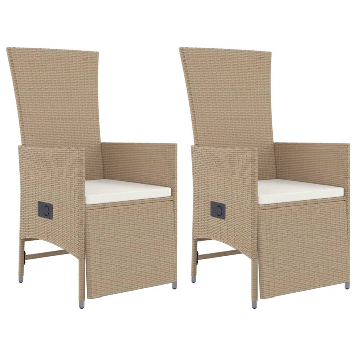 Set mobilier de grădină cu perne, 3 piese, bej, poliratan - WALTI WALTI
