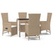 Set mobilier de grădină cu perne, 5 piese, bej, poliratan - WALTI WALTI