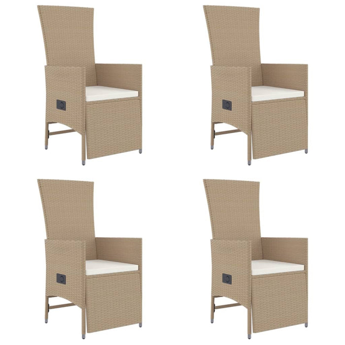 Set mobilier de grădină cu perne, 5 piese, bej, poliratan - WALTI WALTI