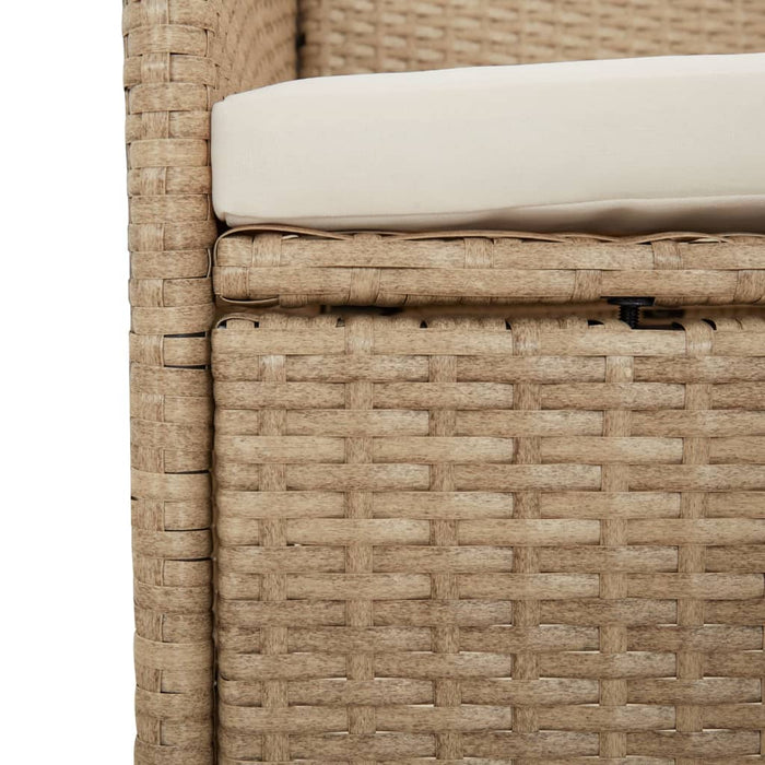 Set mobilier de grădină cu perne, 5 piese, bej, poliratan - WALTI WALTI