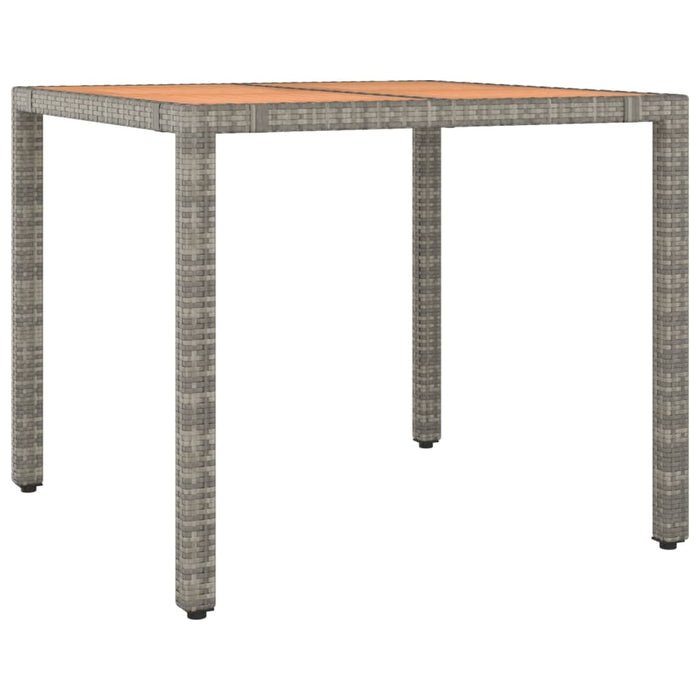 Set mobilier de grădină cu perne, 3 piese, gri, poliratan WALTI