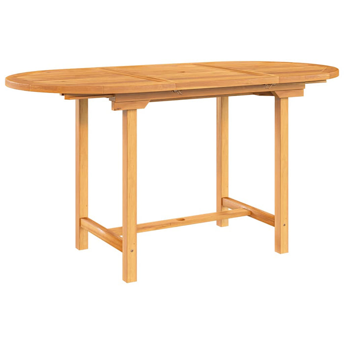 Masă extensibilă de grădină 110-160x80x75 cm lemn masiv de tec - WALTI WALTI