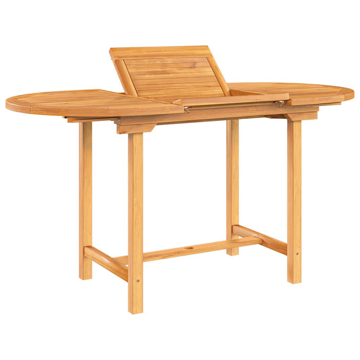 Masă extensibilă de grădină 110-160x80x75 cm lemn masiv de tec - WALTI WALTI