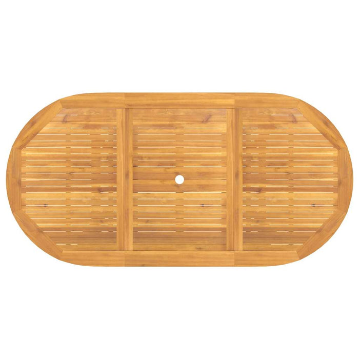 Masă extensibilă de grădină 110-160x80x75 cm lemn masiv de tec - WALTI WALTI