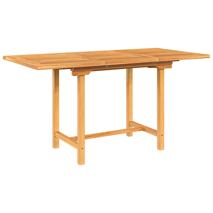 Masă extensibilă de grădină 110-160x80x75cm lemn masiv de tec WALTI