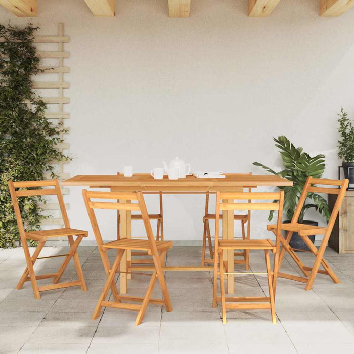 Masă extensibilă de grădină 110-160x80x75cm lemn masiv de tec WALTI