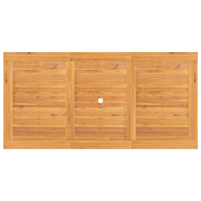 Masă extensibilă de grădină 110-160x80x75cm lemn masiv de tec WALTI