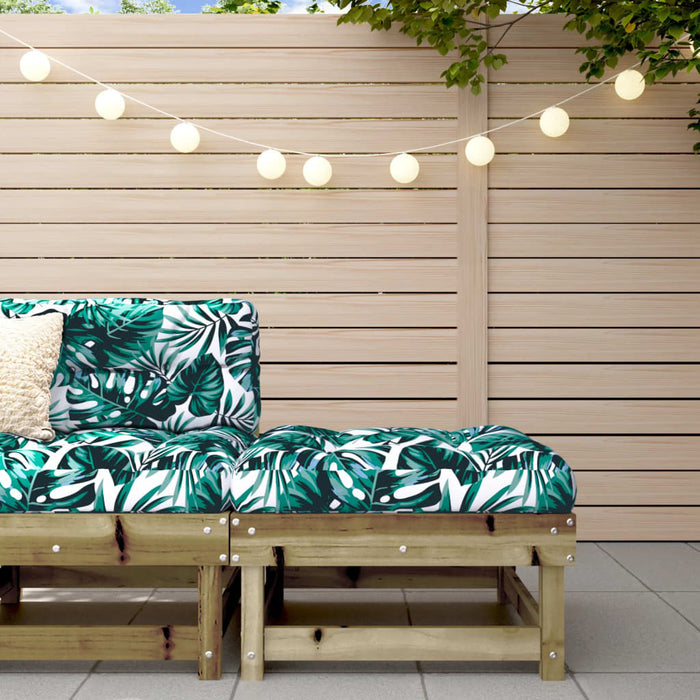 Taburet de grădină cu pernă, lemn de pin tratat - WALTI WALTI