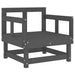 Scaune de grădină cu perne, 2 buc., gri, lemn masiv de pin - WALTI WALTI