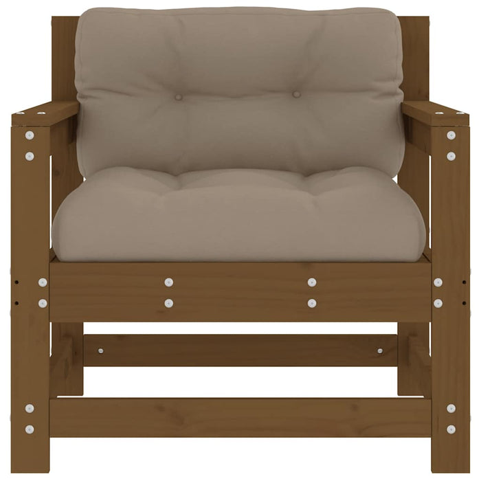 Scaune de grădină cu perne 2 buc. maro miere lemn masiv de pin - WALTI WALTI