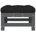 Taburet de grădină cu pernă, gri, lemn masiv de pin - WALTI WALTI