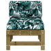 Canapele de mijloc cu perne, 2 buc., lemn de pin tratat - WALTI WALTI