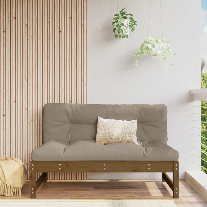 Canapea de mijloc, 120x80 cm, maro miere, lemn masiv de pin - WALTI WALTI