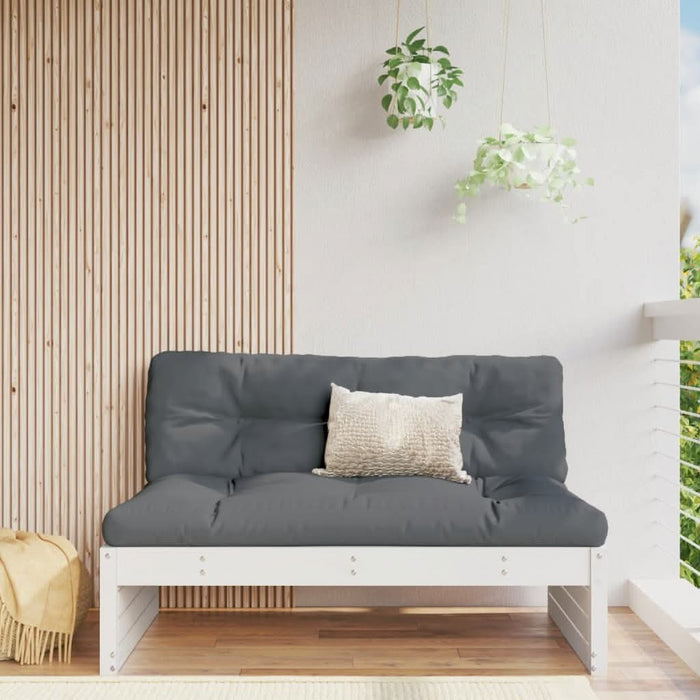 Canapea de mijloc, 120x80 cm, alb, lemn masiv de pin - WALTI WALTI