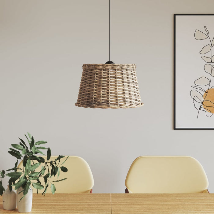 Abajur lustră, maro, Ø45x28 cm, răchită - WALTI WALTI
